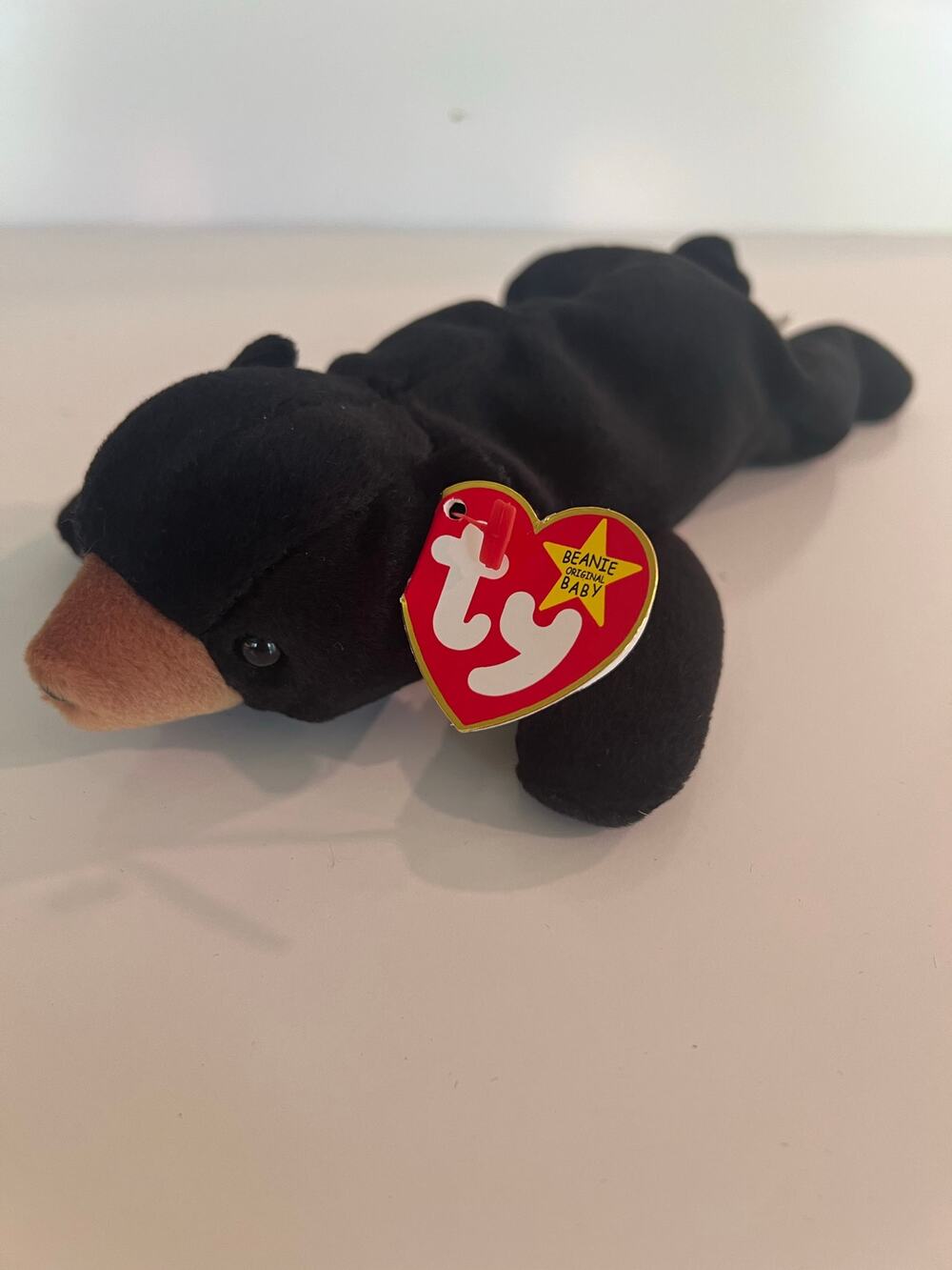 Ty Beanie Baby 1993 Blackie the Bear P.E Pellets Retired JL